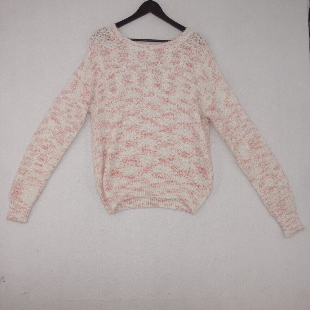 NEW Olivia Sky Sweater Soft Cream Pink Women's Size Large
